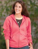 Enza Ladies Full Zip Hooded Sweatshirt